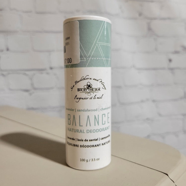 Our Balance Deodorant is the eco-friendly choice you need to stay smelling fresh all day, without any of the plastic waste. Feel emotionally grounded and in tune with your well-being thanks to the luxurious blend of lavender, chamomile, and sandalwood – you won't be feeling any 'stink eye' here! So come on, get your whiff of Balance – it smells so good you'll never want to go back!  A natural deodorant that holds up. I personally used it working out and I stayed feeling fresh all day. 
