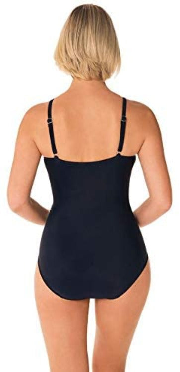 Introducing the new High Neck Mastectomy One Piece – the perfect suit for making a splash! With adjustable straps and a straight back cut, this suit won’t let you down when it comes to flattery. Plus, with built-in soft cups, tummy control, and a modest cut front, you’ll look fabulously chic and feel oh-so-secure. Now that’s something to “sea” (see?)!