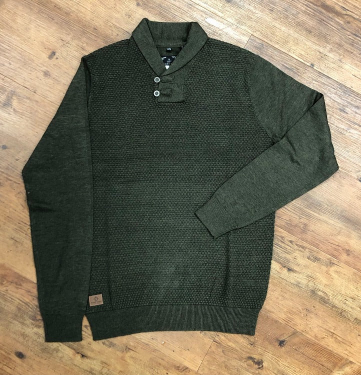 Stay stylish and warm this fall with our Collared Sweater! This fine-looking sweater is made of 100% Cotton and features a semi-fitted cut and a textured collar complete with a button. Get ready for the cool weather in this perfect-weight pullover – don’t be caught shivering in style!