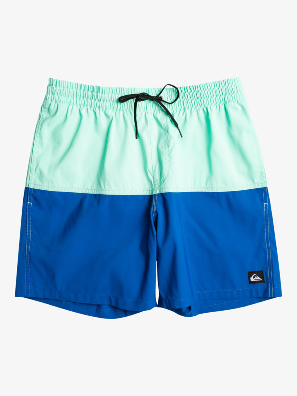 Durable recycled performance fabric makes Butt Logo Volley Shorts lightweight yet strong. 4-way stretch adds maximum mobility. Quick-drying nylon fabric made from recycled ocean waste ensures comfort & resiliency. Features include drawcord closure, side & back pockets, signature key-loop & interior mesh brief. 100% Recycled Polyester.     EQBJV03451