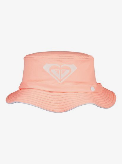 Ready to get your little one ready for beach days and pool parties? Look no further than the Bobby Bucket Reversible Kids 2-6 Hat from ROXY! This swim jersey hat is sure to keep them protected from the sun with a contrast solid internal lining, and its chin strap with snap closure ensures it will stay securely in place! Plus, they'll look cool (literally) with the ROXY logo screen print. Time to make a splash!    ERLHA03046