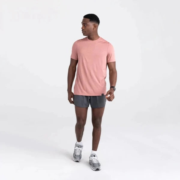 Our Aerator Short Sleeve Shirt is so damn versatile it's just crushin' it everywhere! Its relaxed fit means you can stay comfortable while crushing reps at the gym, or crushing beves over the weekend. It's got pin-dot mesh that keeps breathability at its peak. Get up to whatever your heart desires in style and comfort!    SXSC14