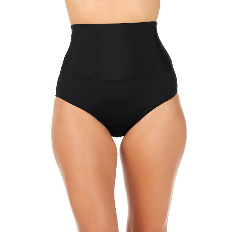 Tame that swell and strut your stuff in our fab Leilani Tummy Control Swim skivvies. These saucy swim pants provide your waist with a snug hug and essential aid while controlling that tummy - so you can hit the shore with attitude! Rock the ultra high waisted cut and feel fly in this flattering leg line. Look and feel your finest with Leilani!