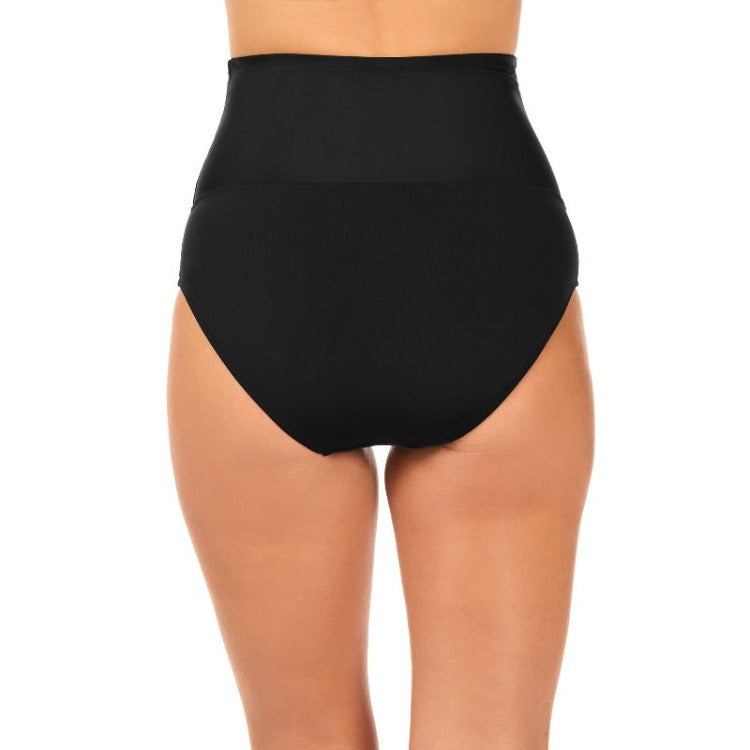 Tame that swell and strut your stuff in our fab Leilani Tummy Control Swim skivvies. These saucy swim pants provide your waist with a snug hug and essential aid while controlling that tummy - so you can hit the shore with attitude! Rock the ultra high waisted cut and feel fly in this flattering leg line. Look and feel your finest with Leilani!